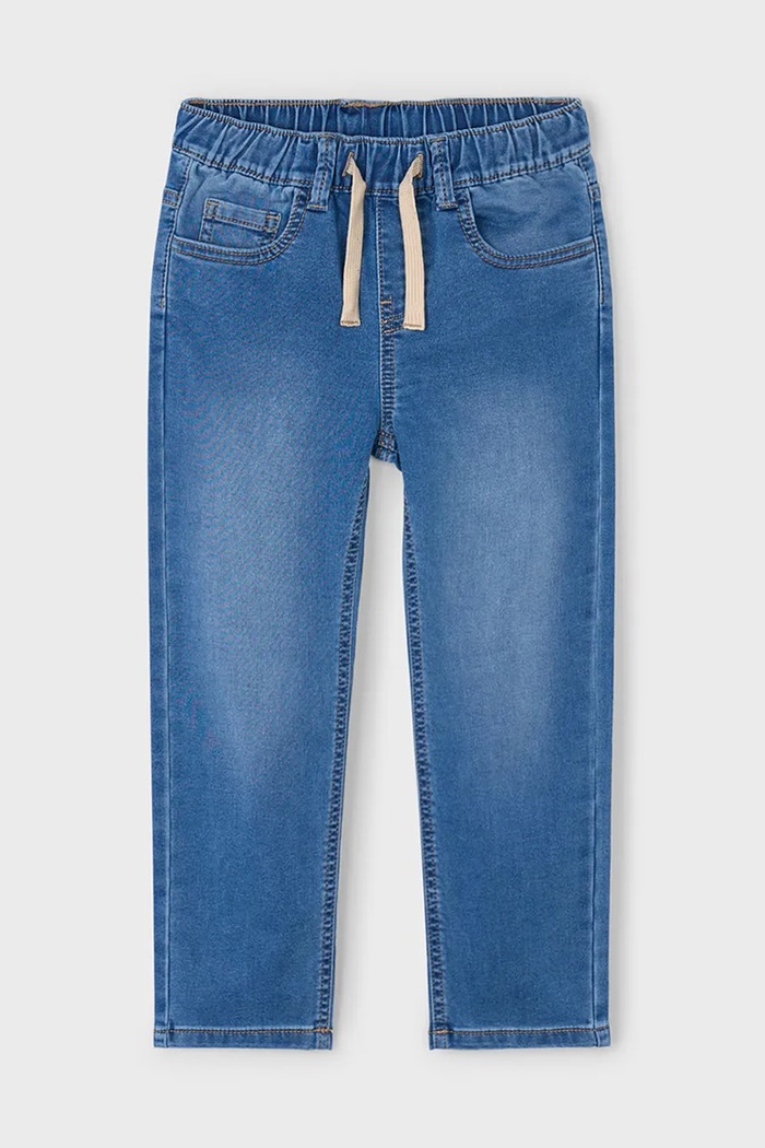 Mayoral Jeans copii soft denim jogger 4566.5F.Mini.9BYA albastru AW25