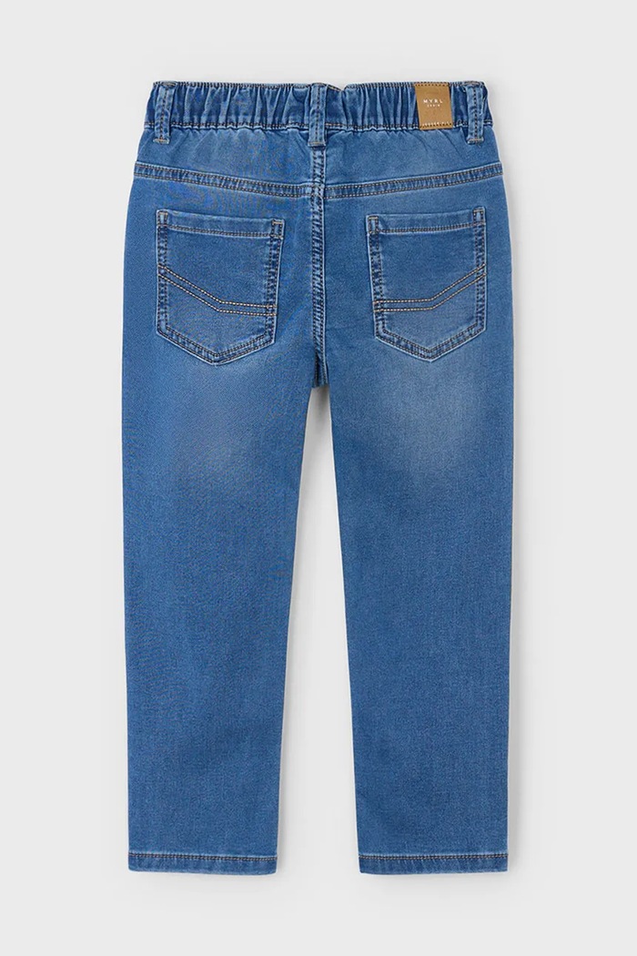 Băieți Mayoral Jeans copii soft denim jogger 4566.5F.Mini.9BYA albastru
