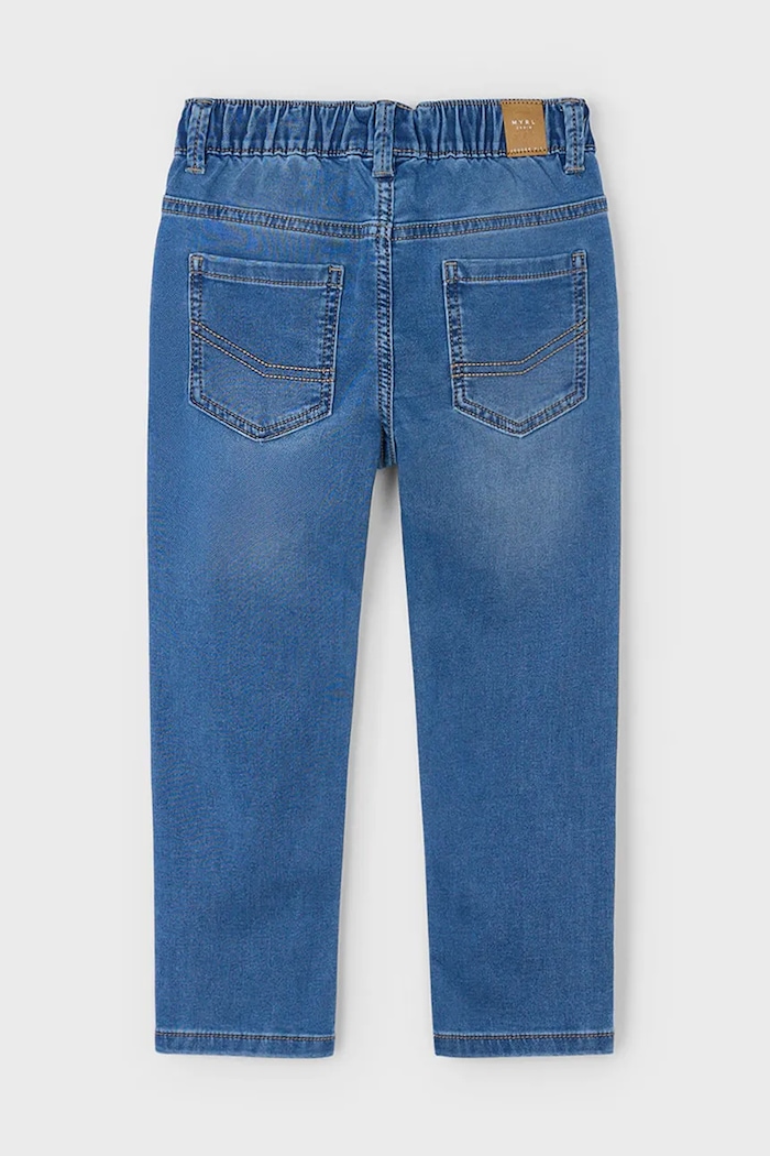 Băieți Mayoral Jeans copii soft denim jogger 4566.5F.Mini.9BYA albastru