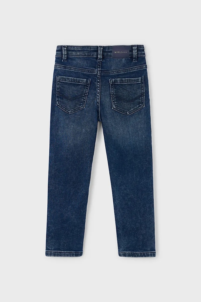 Băieți Mayoral Jeans copii soft denim 4571.5H.Mini.9BYA bleumarin
