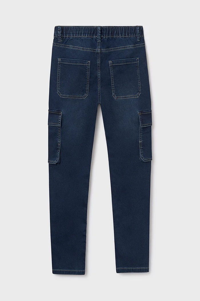 Chłopiec Mayoral jeansy dziecięce soft denim jogger 7560.7B.Junior.9BYA niebieski