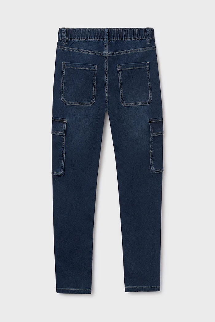 Chłopiec Mayoral jeansy dziecięce soft denim jogger 7560.7B.Junior.9BYA niebieski