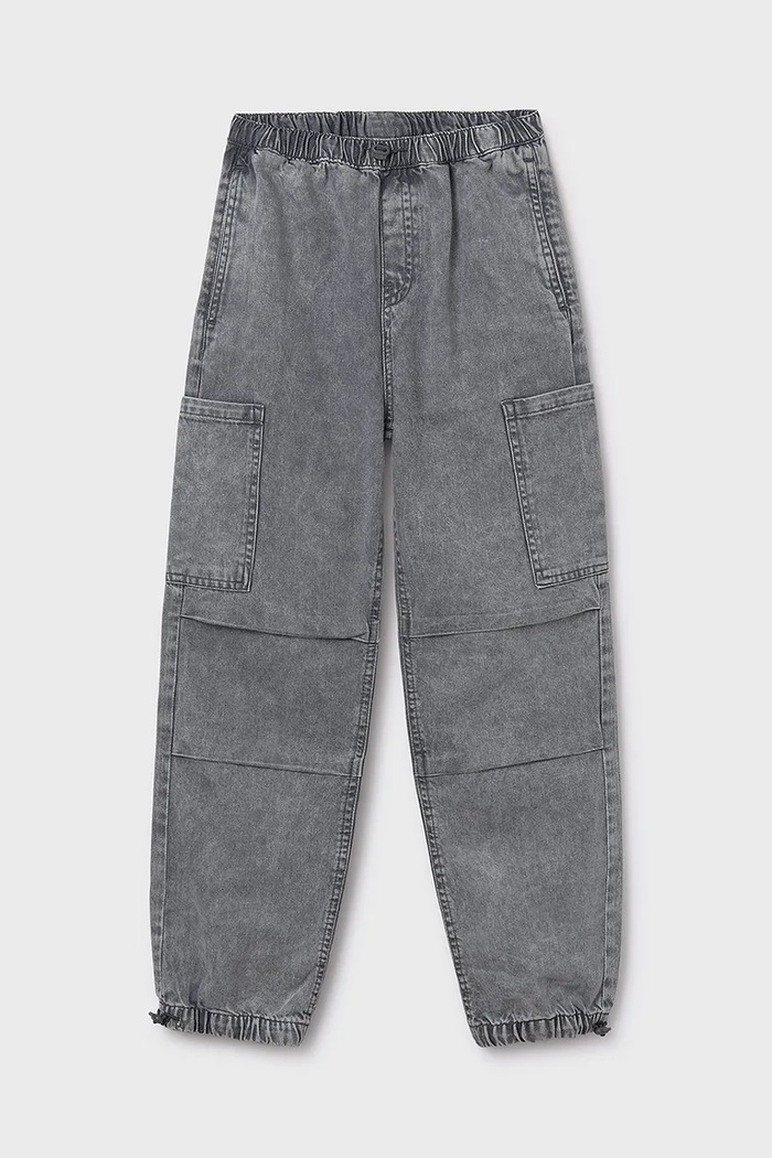 Mayoral jeans copii denim cargo 7564.7C.Junior.9BYA gri AW25