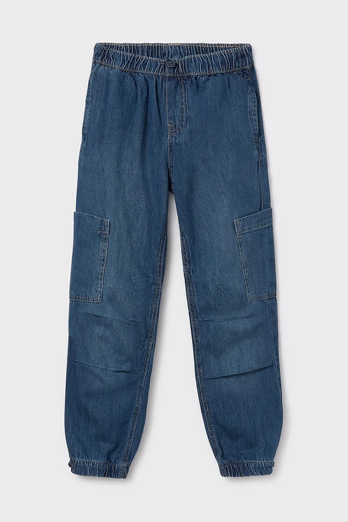 Detské rifle Mayoral denim cargo 7564.7C.Junior.9BYA modrá AW25