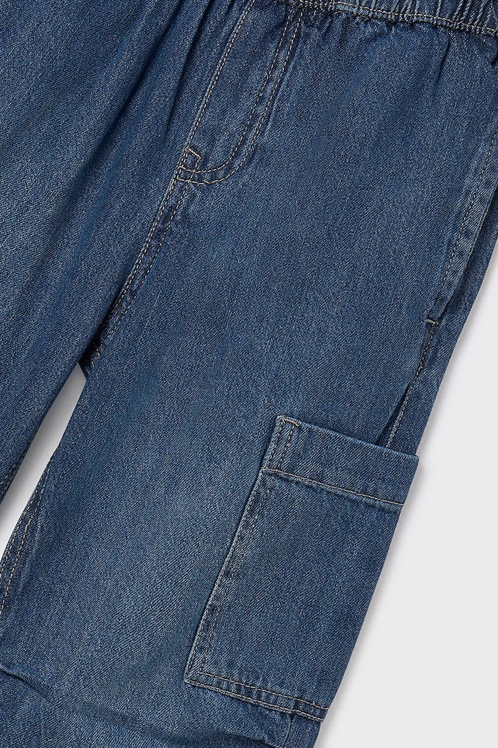 Detské rifle Mayoral denim cargo modrá 7564.7C.Junior.9BYA