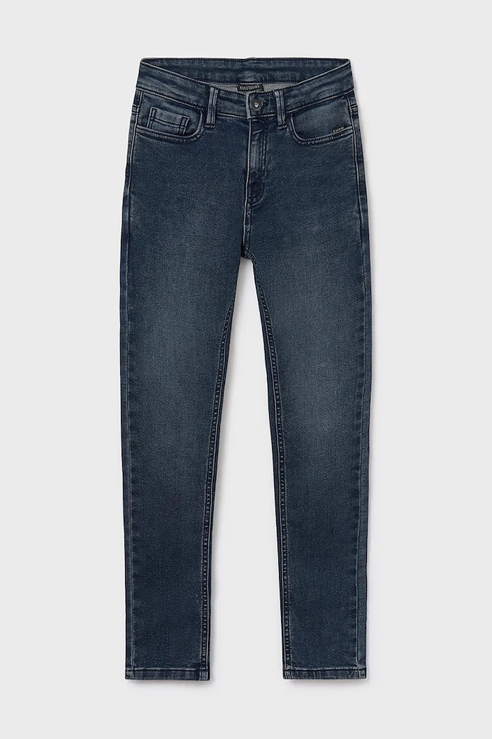 Mayoral Jeans copii soft denim 7570.7E.Junior.9BYA bleumarin AW25