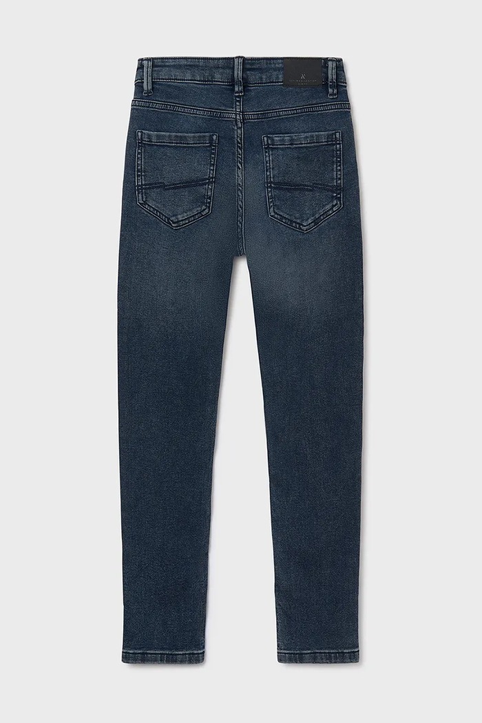 Băieți Mayoral Jeans copii soft denim 7570.7E.Junior.9BYA bleumarin
