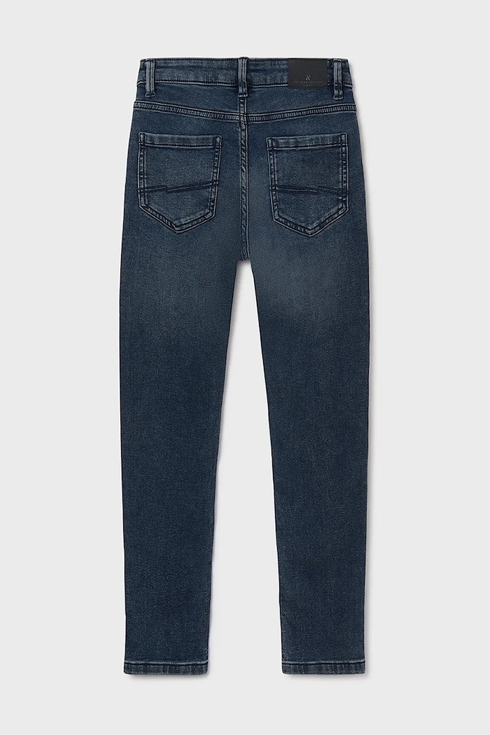Băieți Mayoral Jeans copii soft denim 7570.7E.Junior.9BYA bleumarin