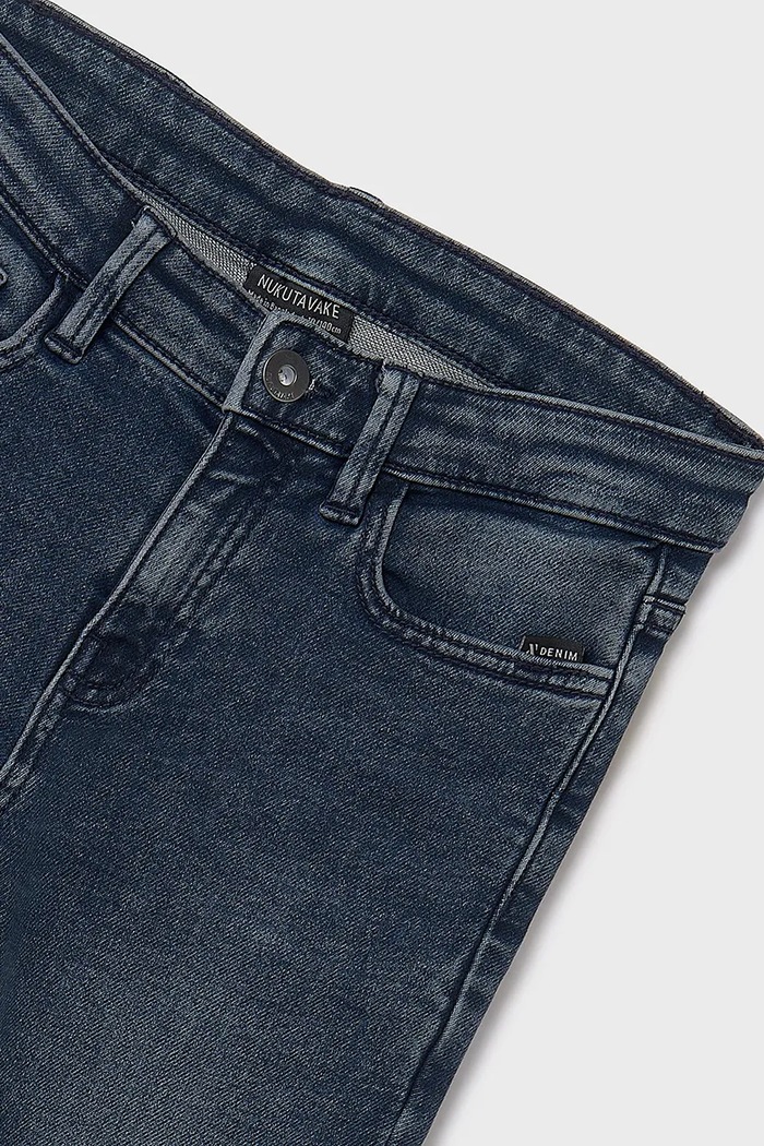 Jeans copii soft denim Mayoral 7570.7E.Junior.9BYA bleumarin