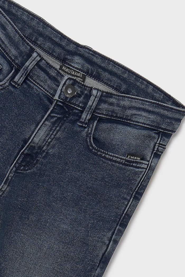 Jeans copii soft denim Mayoral 7570.7E.Junior.9BYA bleumarin