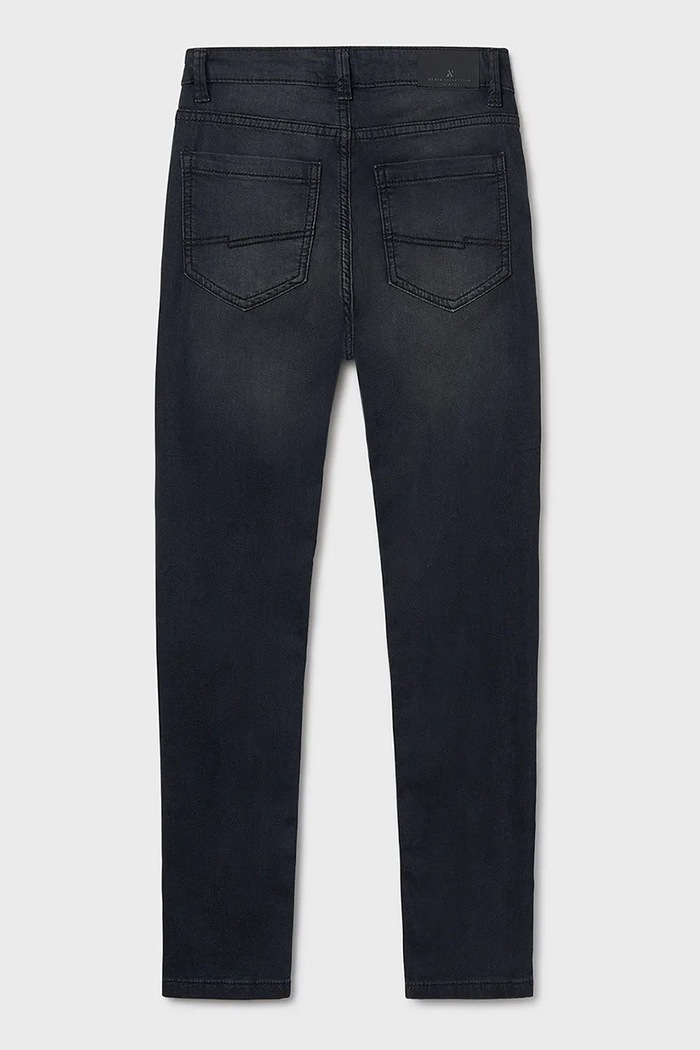 Băieți Mayoral jeans copii soft denim 7570.7E.Junior.9BYA negru