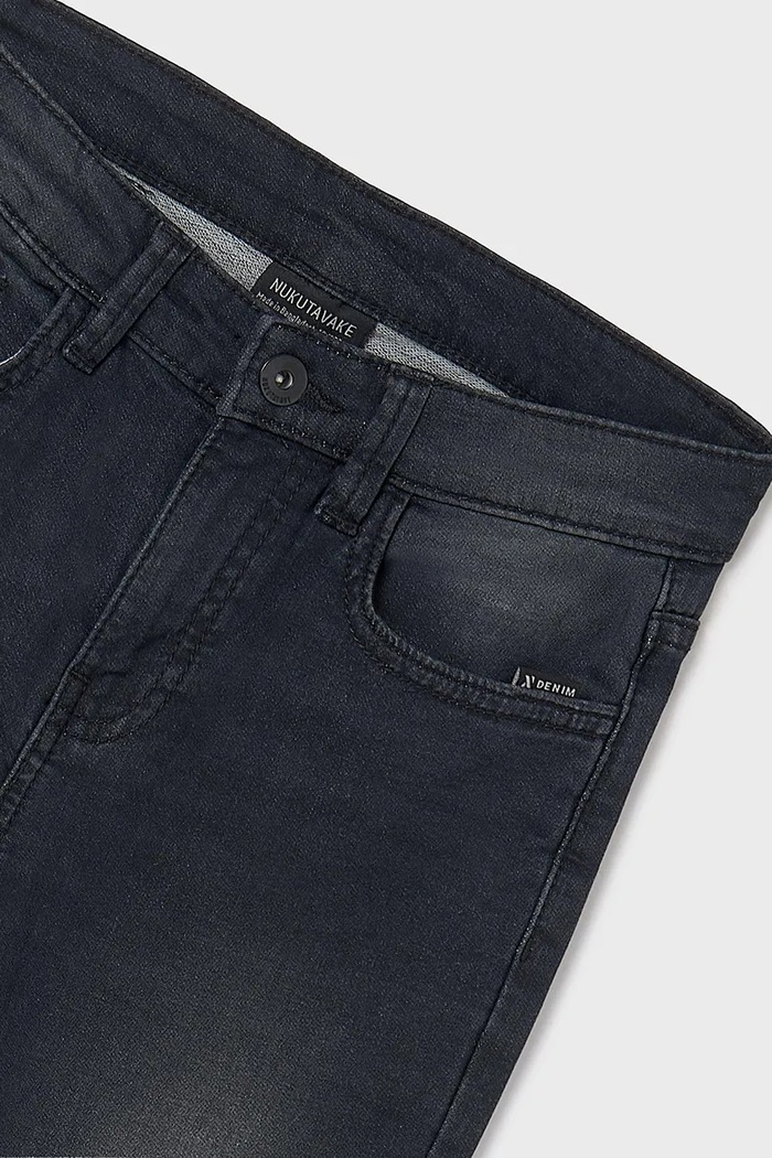Mayoral jeans copii soft denim negru 7570.7E.Junior.9BYA
