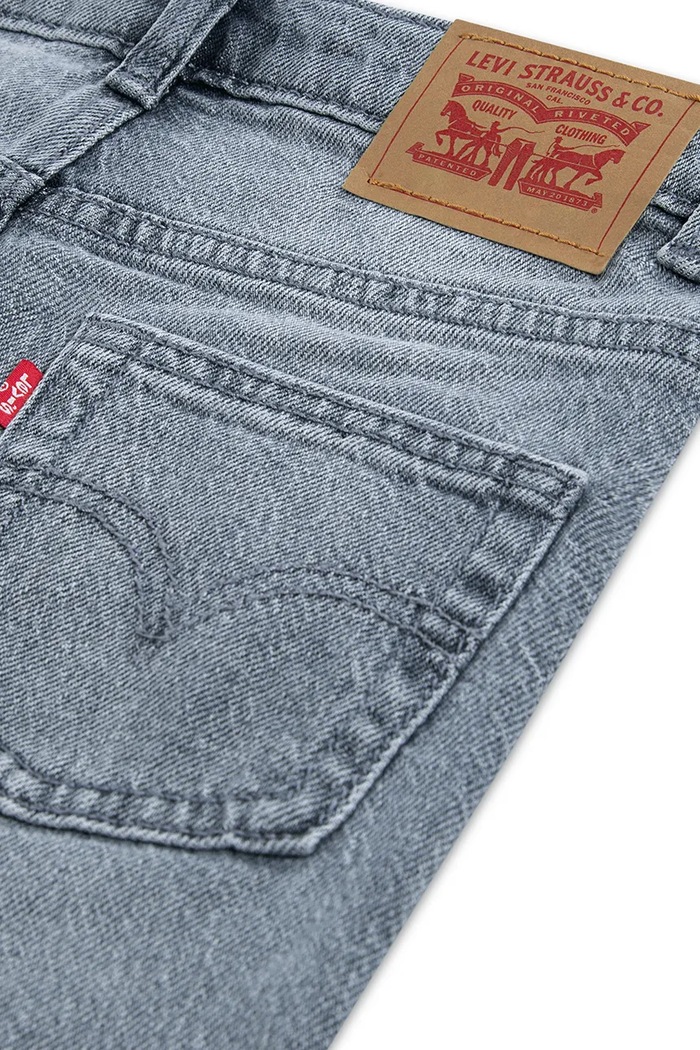 Αγορίστικα Levi's τζιν slim taper παιδικά 512 SLIM TAPER JEANS 8EL207 γκρί