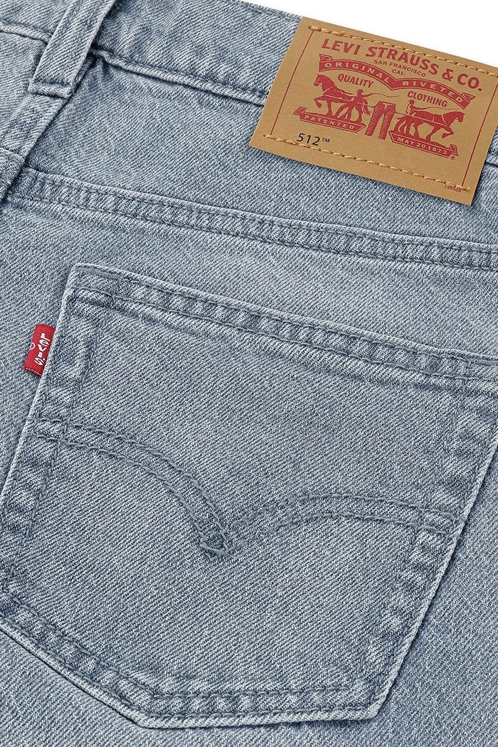 Dječaci Levi's traperice slim taper za djecu 512 SLIM TAPER JEANS 9EL207 siva