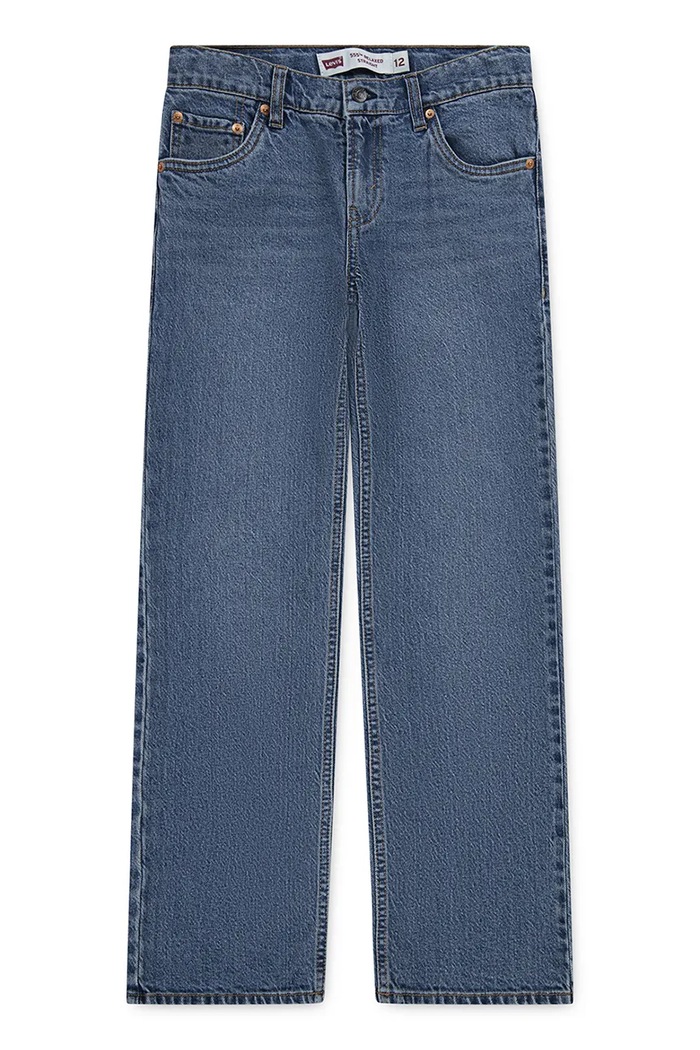 Levi's rovné dětské džíny 555 RELAXED STRAIGHT JEANS modrá 9EN695