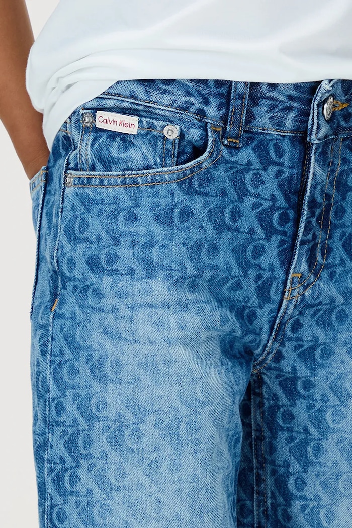 Detské rifle Calvin Klein Jeans SKATER modrá IB0IB02551.9BYA