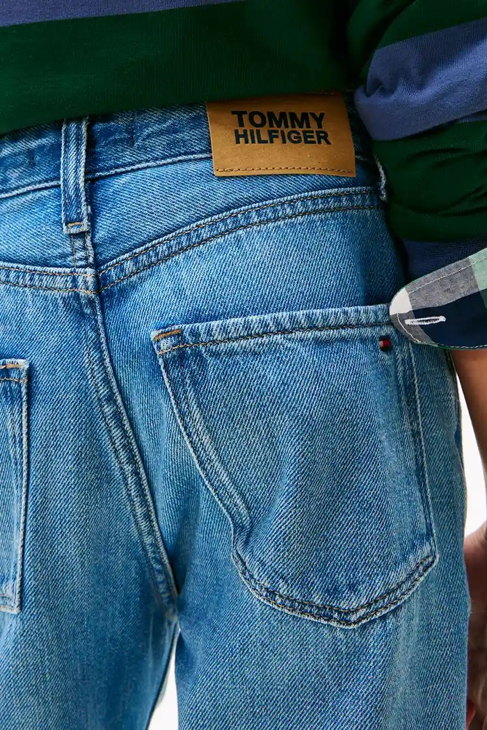 Детски дънки Tommy Hilfiger ARCHIVE син KB0KB09922.9BYA