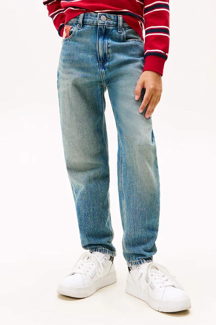 Băieți Tommy Hilfiger jeans copii ARCHIVE KB0KB10013.9BYA albastru