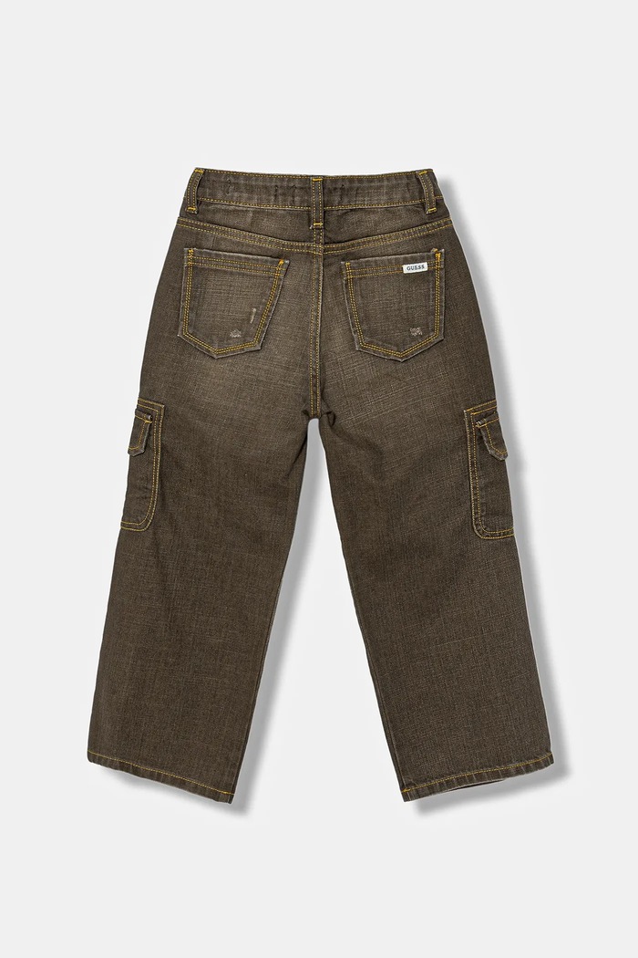 Otroške kavbojke Guess L5BA15.D1090.9BYA rjava AW25