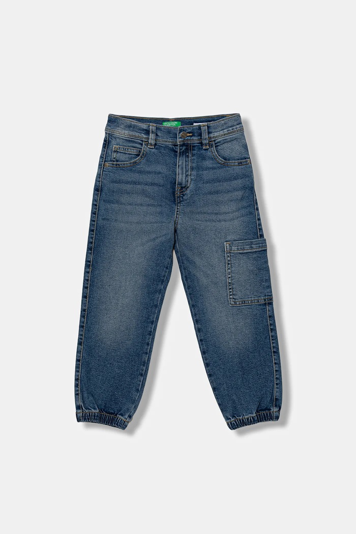 United Colors of Benetton Jeansy dziecięce niebieski 45ONGE02Q.P.seasonal