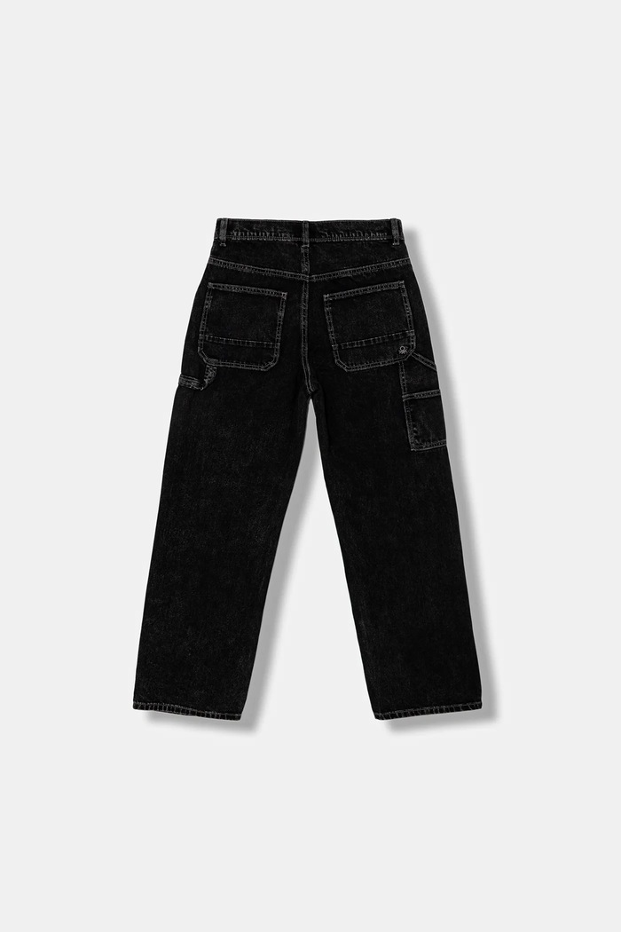 Dječje traperice United Colors of Benetton 4AW7CE03G.G.seasonal crna AW25