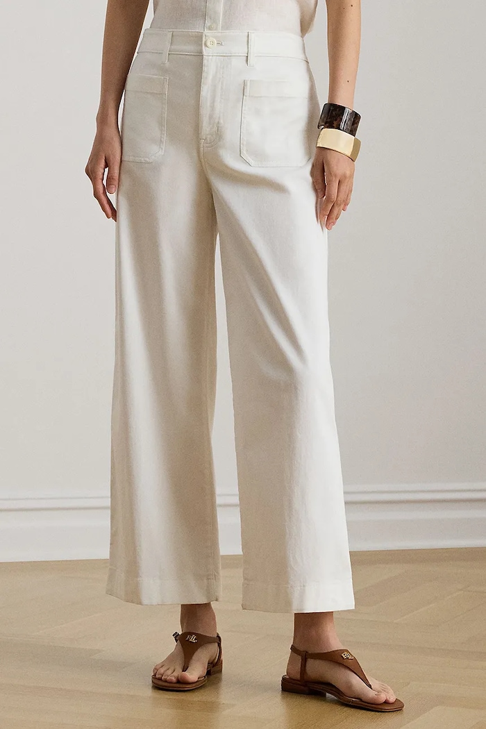 Kavbojke Lauren Ralph Lauren bela 200973689