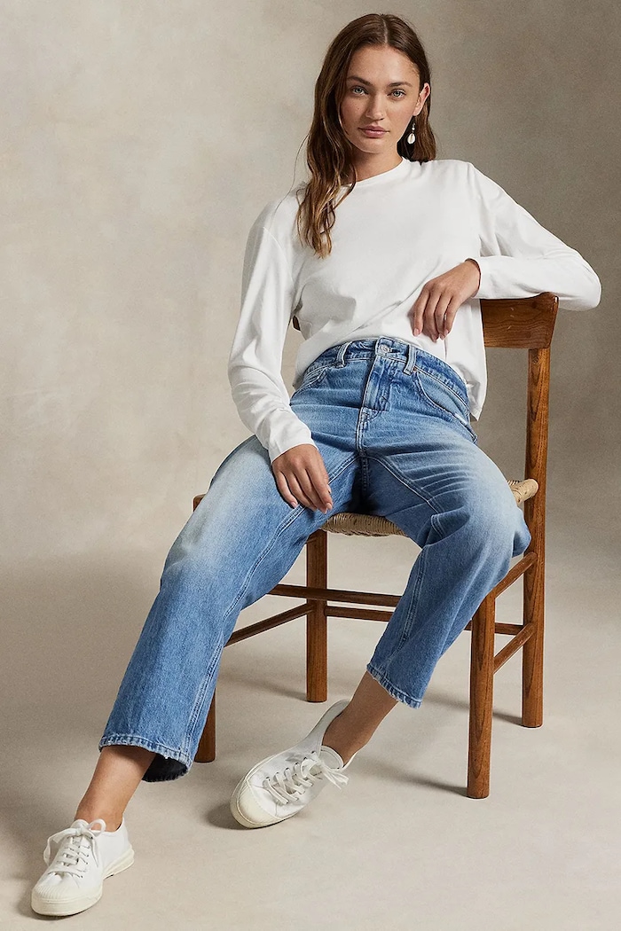 Polo Ralph Lauren boyfriend džíny dámské 211969371 modrá