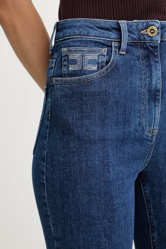 Jeans Elisabetta Franchi PJ08I56E2 albastru