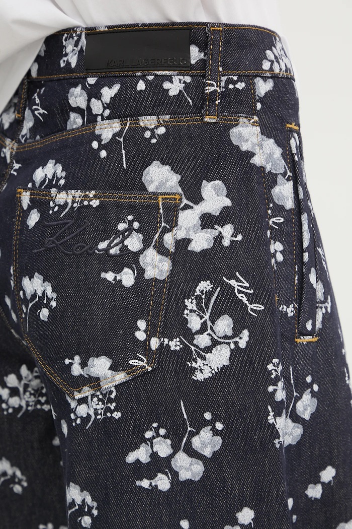 Jeansy Karl Lagerfeld A3W10012 granatowy