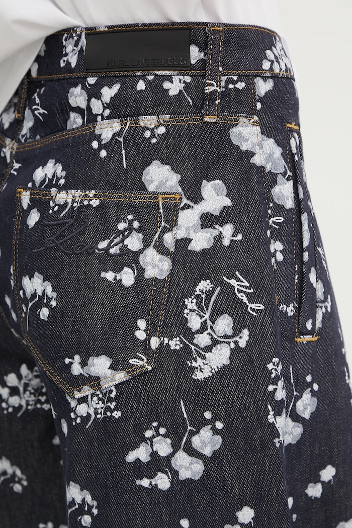 Jeansy Karl Lagerfeld A3W10012 granatowy