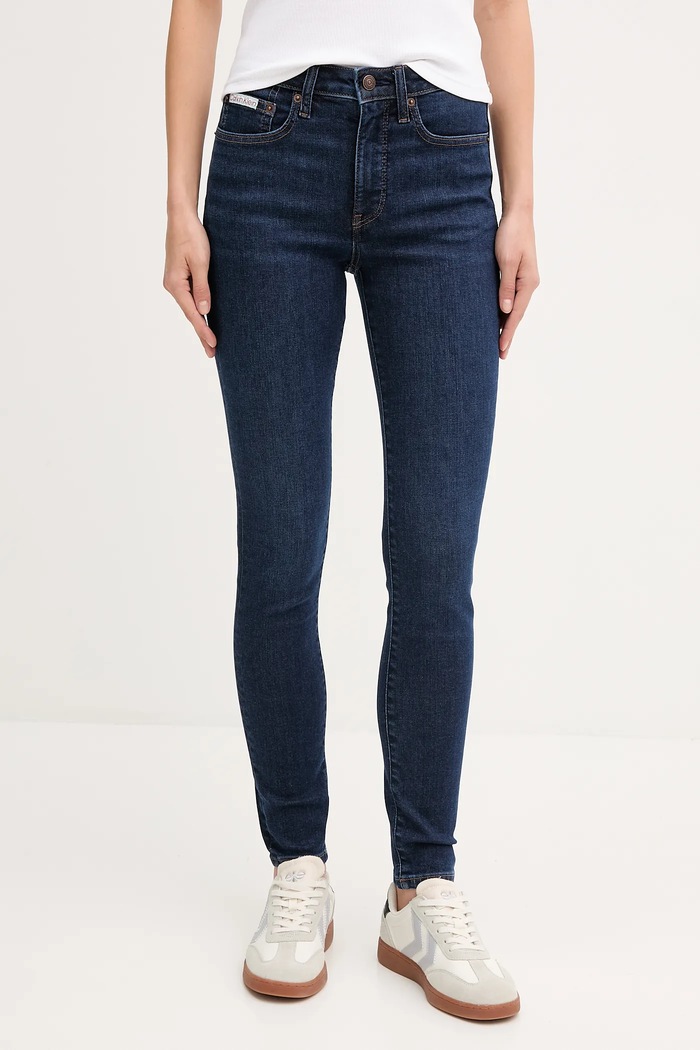 Τζιν παντελόνι Calvin Klein Jeans σκούρο μπλε LV047B772G