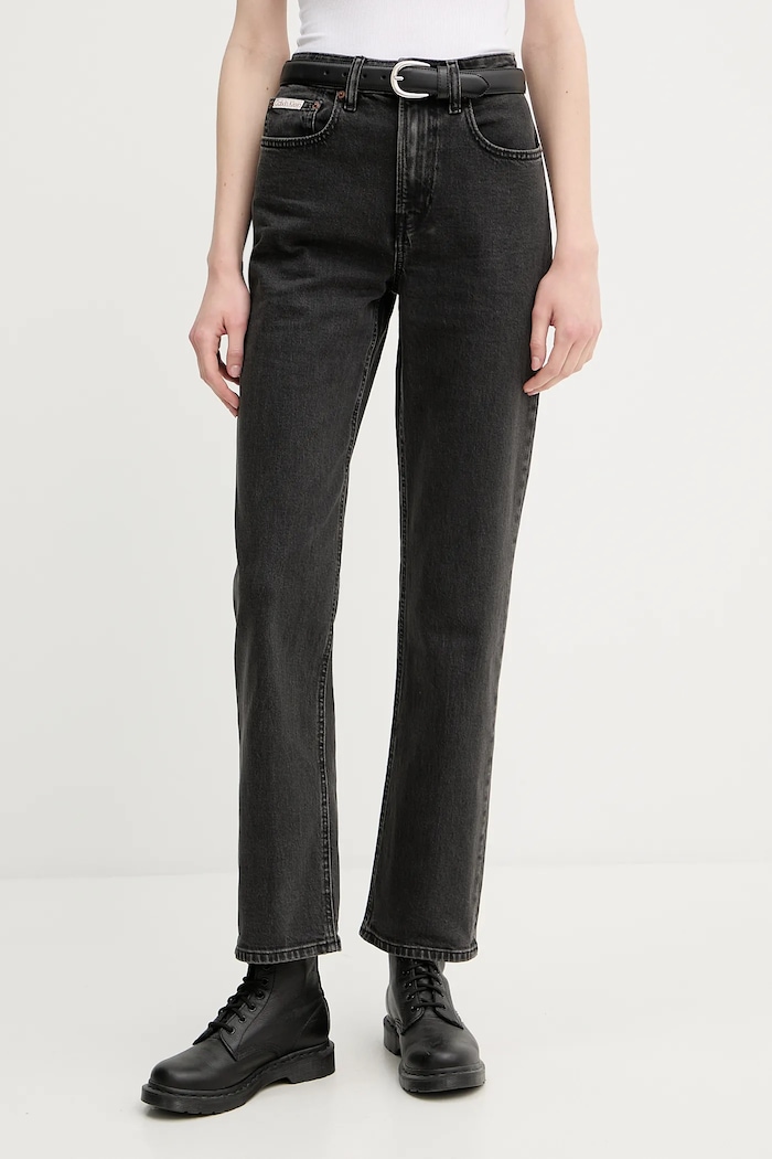 Džíny Calvin Klein Jeans šedá LV047B909G