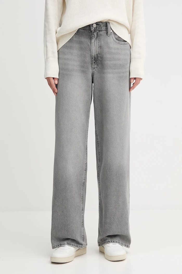 Rifle Calvin Klein Jeans sivá LV047C722G