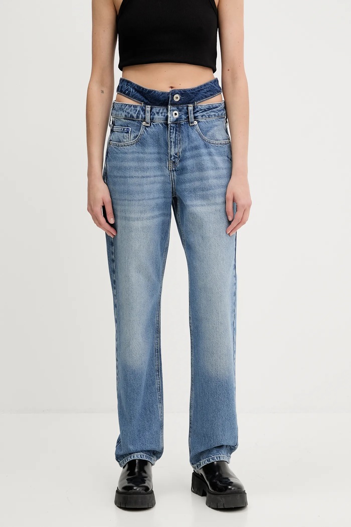 Rifle Karl Lagerfeld Jeans Planet friendly modrá A3W10004