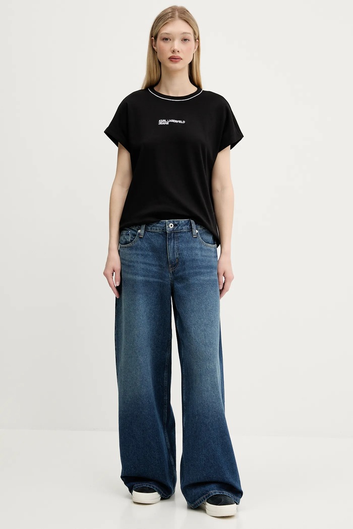 Jeansy Karl Lagerfeld Jeans A3W10079 granatowy
