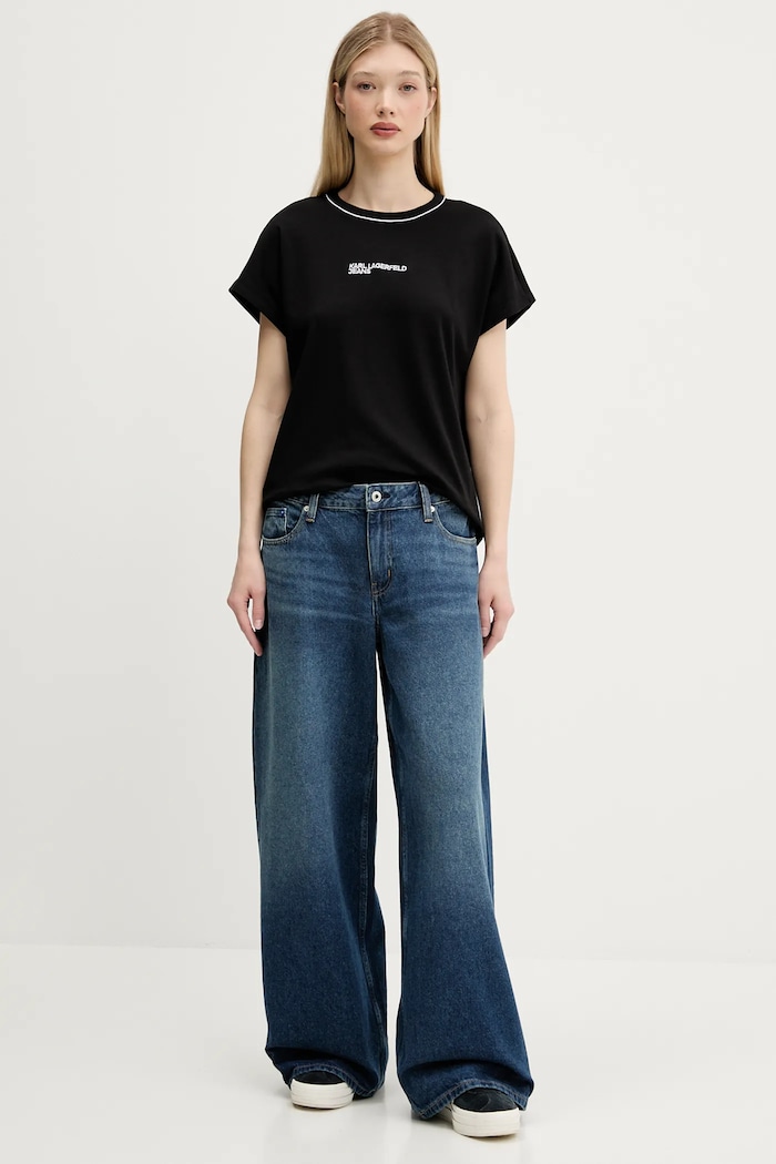 Jeansy Karl Lagerfeld Jeans A3W10079 granatowy