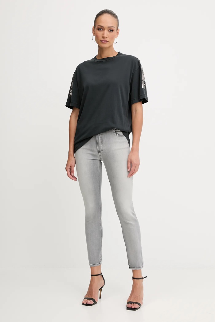 Τζιν παντελόνι Pinko 100169.A2QR γκρί AW25