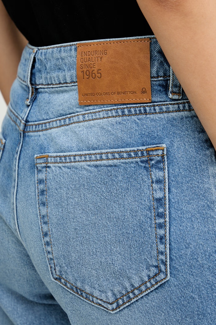 United Colors of Benetton mom kavbojke ženske modra 4OHWDF02Z