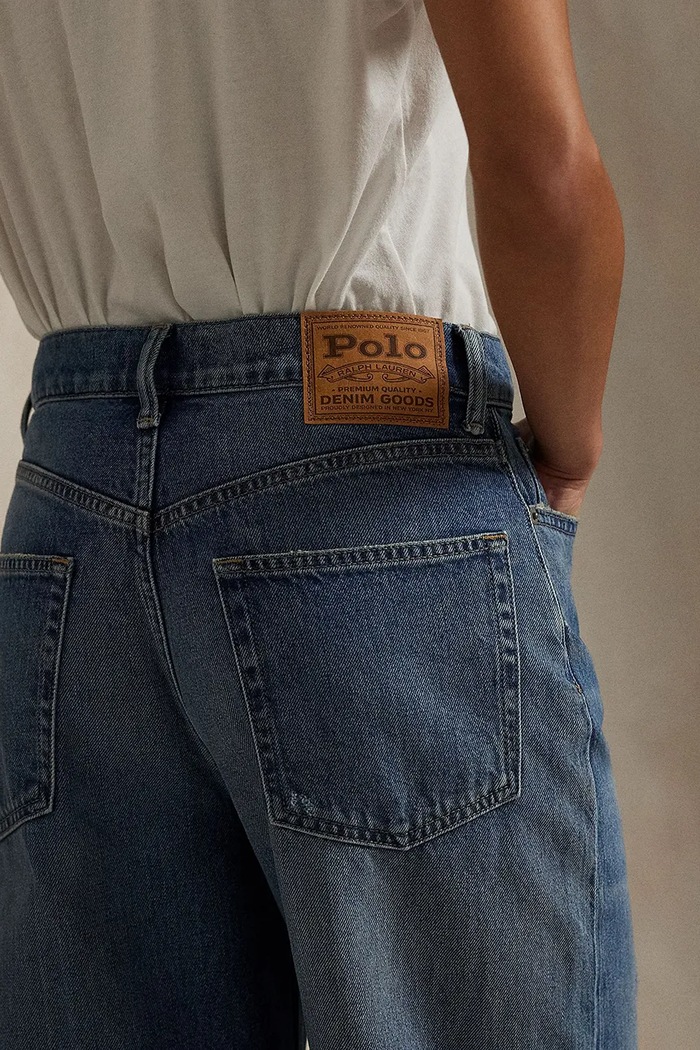 Бавовняні джинси Polo Ralph Lauren Wd Lg Crp Ankle Wide блакитний 211969377