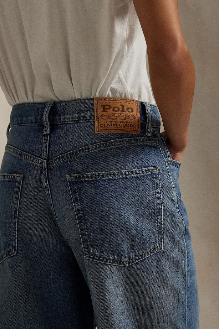 Бавовняні джинси Polo Ralph Lauren Wd Lg Crp Ankle Wide блакитний 211969377