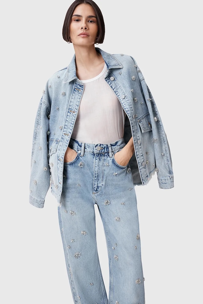 AllSaints jeansy BLAKE W072EC