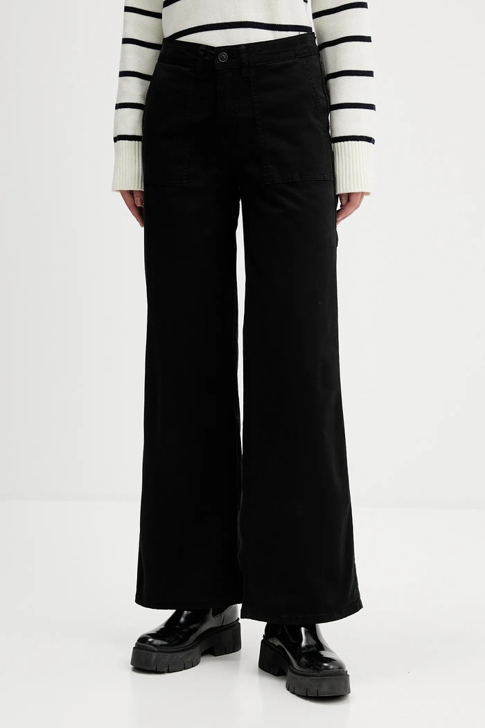 Nohavice Guess Jeans s elastanom čierna W5GB40.WGB51