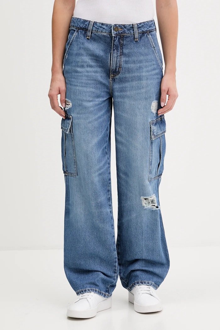 Rifle Guess Jeans Planet friendly modrá W5YA1R.D5R25