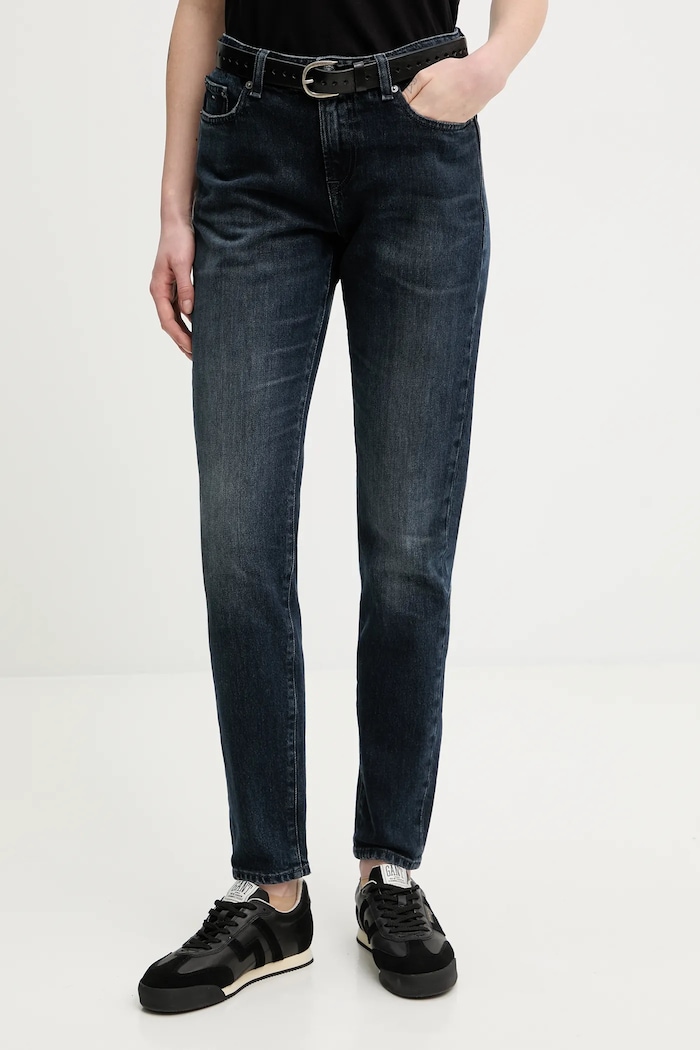 Detské rifle Tommy Jeans tmavomodrá DW0DW21516