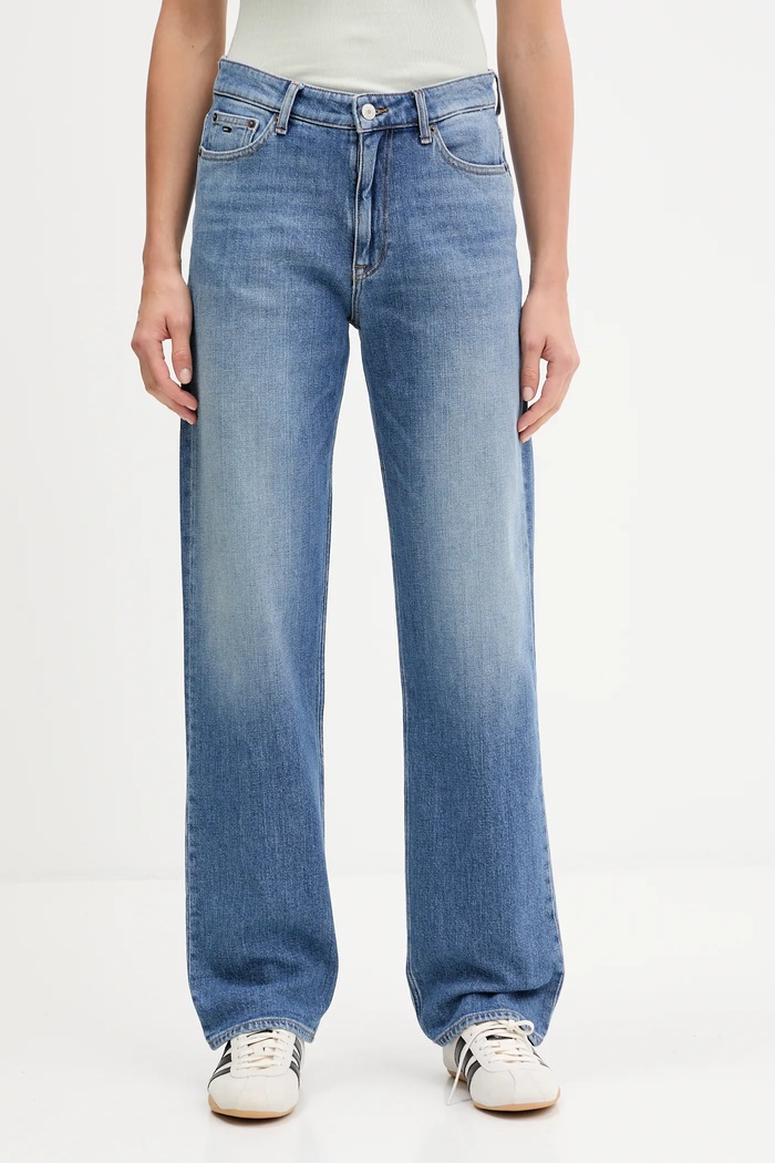 Rifle Tommy Jeans Planet friendly modrá DW0DW21797