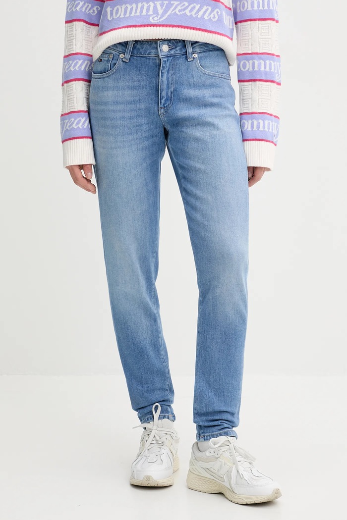 Rifle Tommy Jeans Planet friendly modrá DW0DW21806