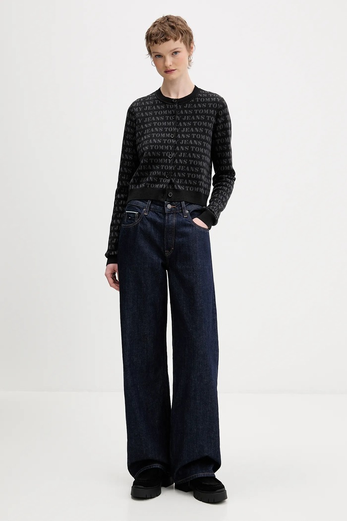 Τζιν παντελόνι Tommy Jeans DW0DW21810 σκούρο μπλε SS26
