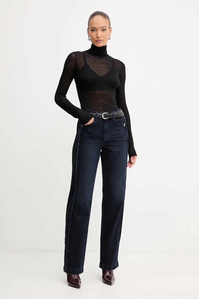Τζιν παντελόνι Patrizia Pepe 2P1722.D131W σκούρο μπλε AW25