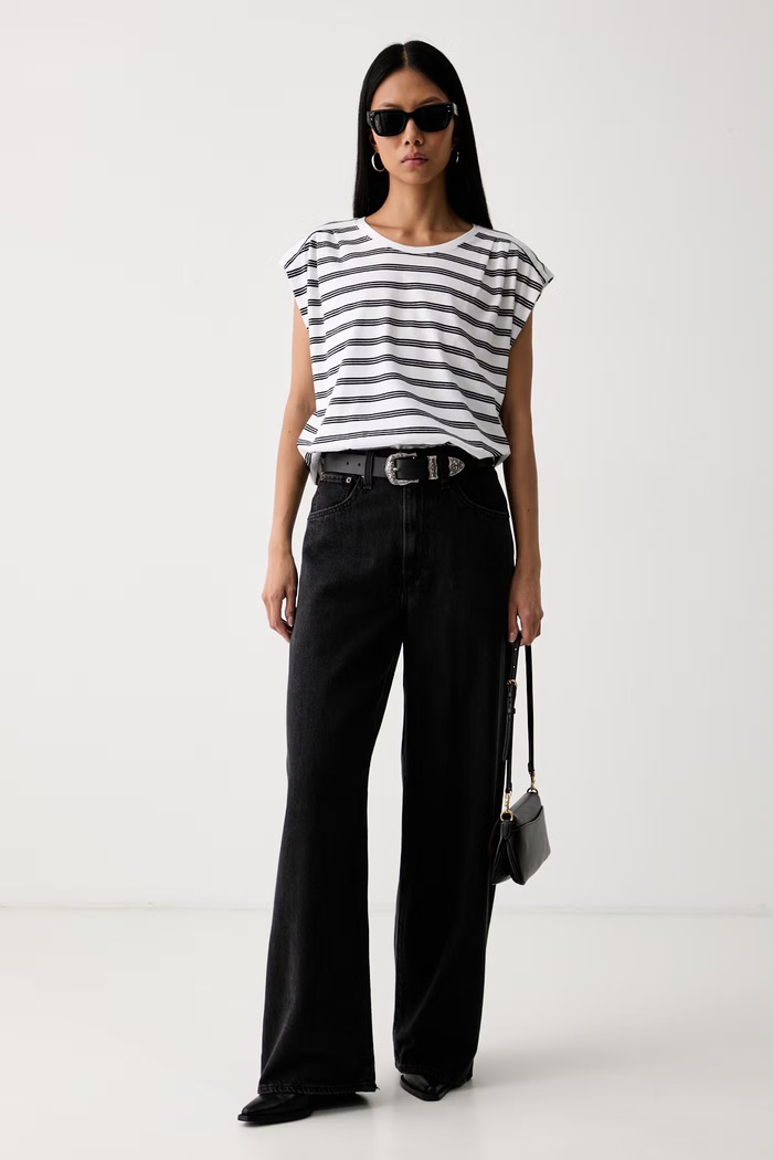 Levi's дънки relaxed fit дамски CINCH BAGGY 001UP черен AA00