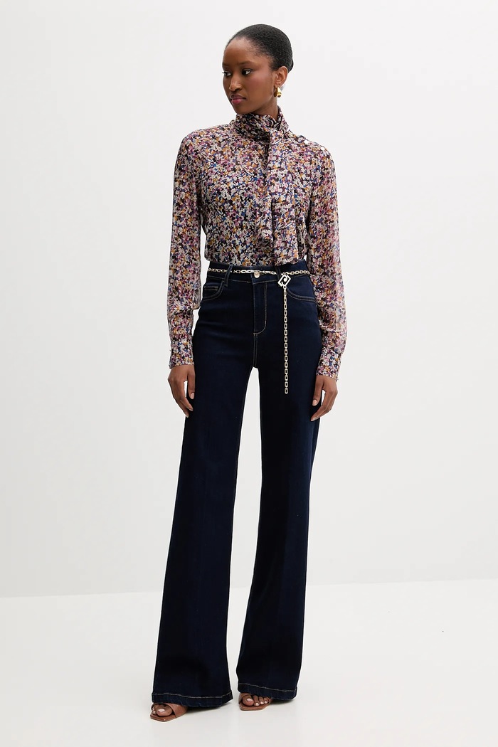 Liu Jo Jeansy UF5097.DS018 granatowy AW25